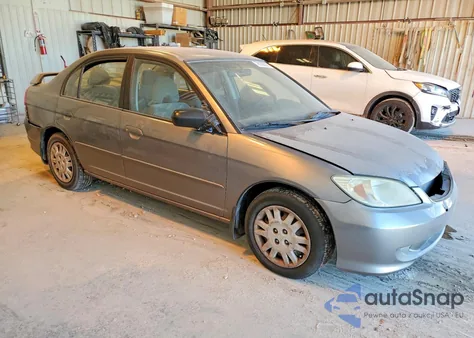 2004 Honda Civic Lx из США, поврежденный, VIN 2HGES16544H574967